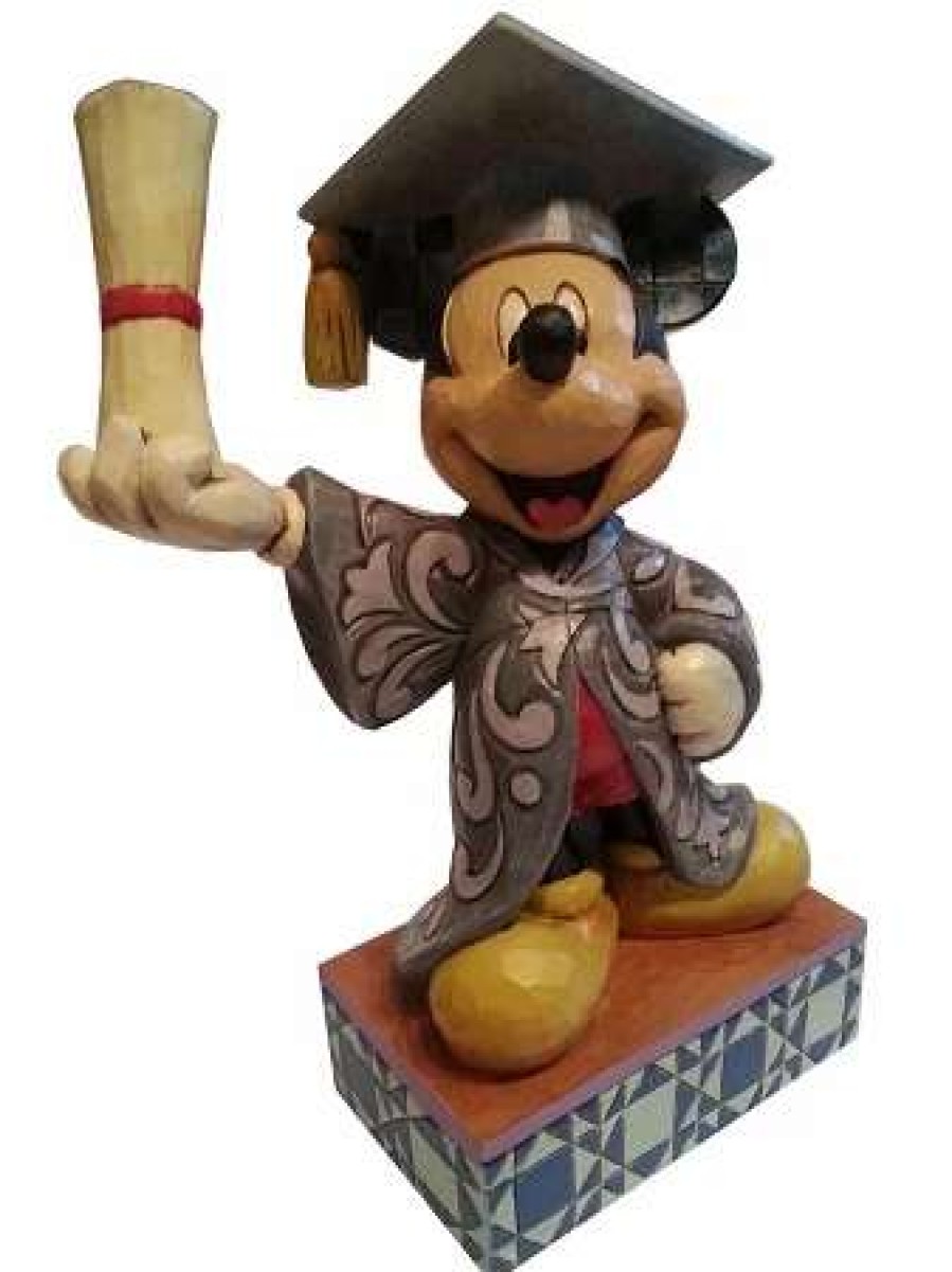 Figurines * | Disney Jim Shore Figurine Graduation Mickey Mouse You Did It