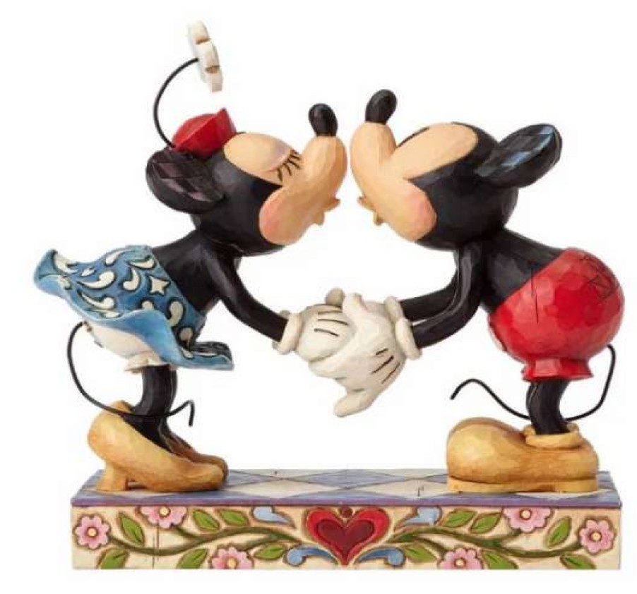 Figurines * | Disney Jim Shore Figure Mickey & Minnie Smooch For My Sweetie