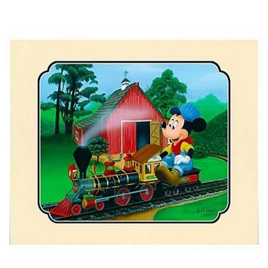 Art Print * | Disney Art Print Walt'S Miniature Backyard Deluxe Print On Paper