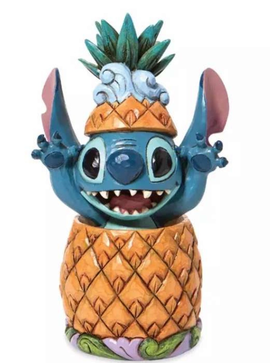 Figurines * | Disney Jim Shore Figurine Stitch Pineapple Pal