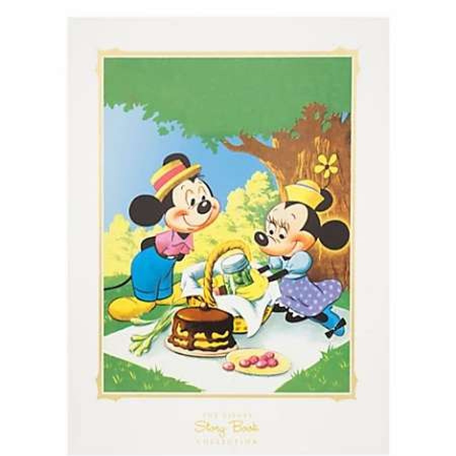 Art Print * | Disney Story Book Deluxe Art Print Mickey & Minnie Picnic