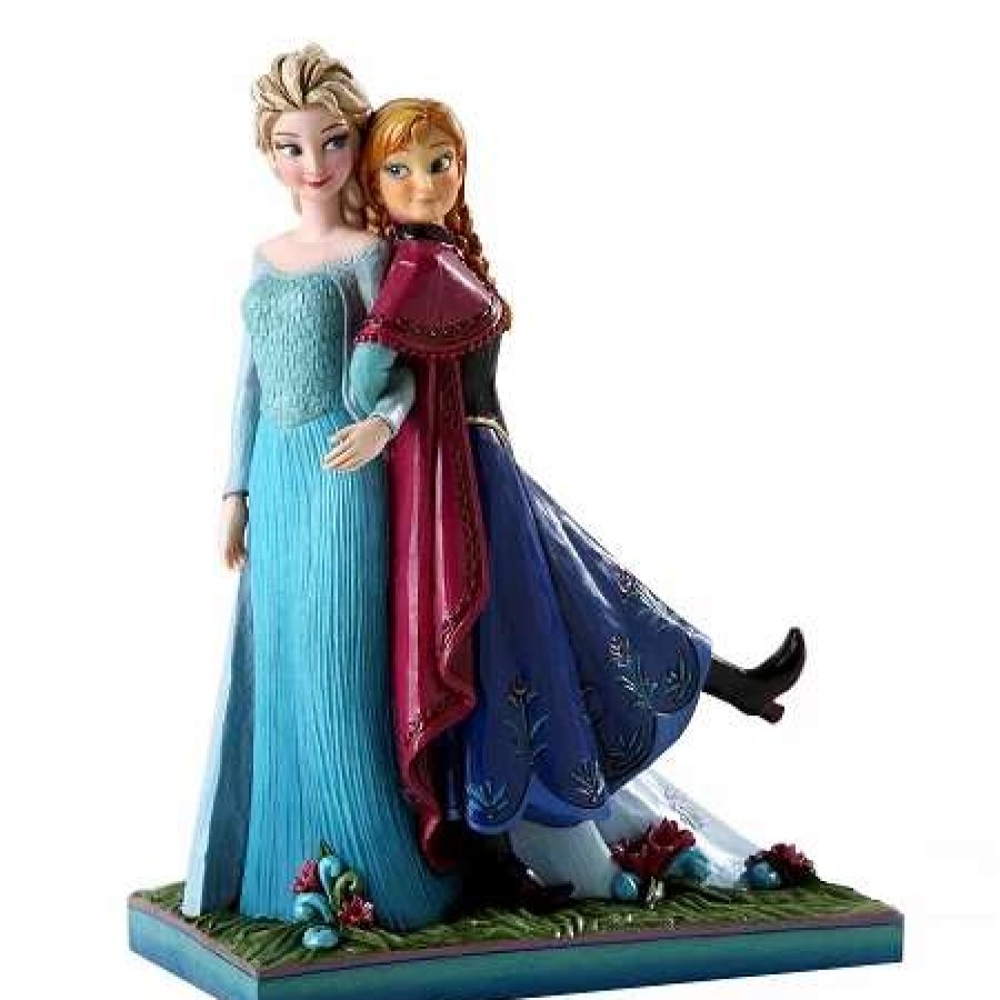 Figurines * | Disney Jim Shore Figurine Frozen Anna & Elsa Sisters Forever