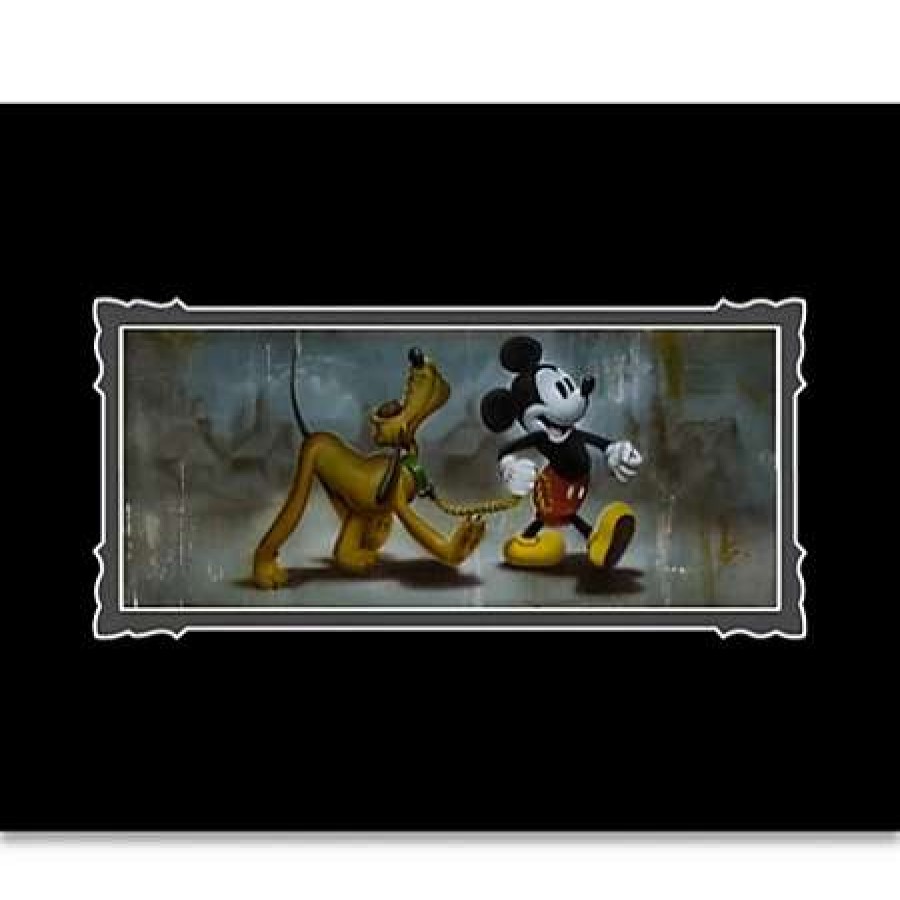 Art Print * | Disney Art Print Mickey Mouse And Pluto Man'S Best Friend