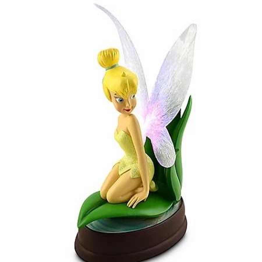 Big Figures * | Disney Medium Figure Statue Tinker Bell On A Leaf Light Up