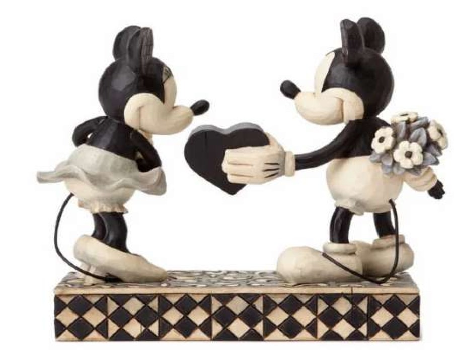 Figurines * | Disney Jim Shore Figure Mickey & Minnie Real Sweetheart