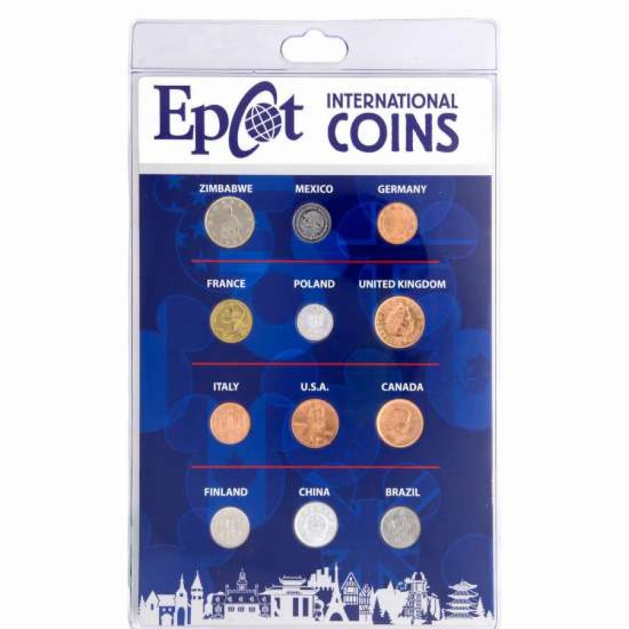 Coins * | Disney Coin Set Epcot International Coins Walt Disney World