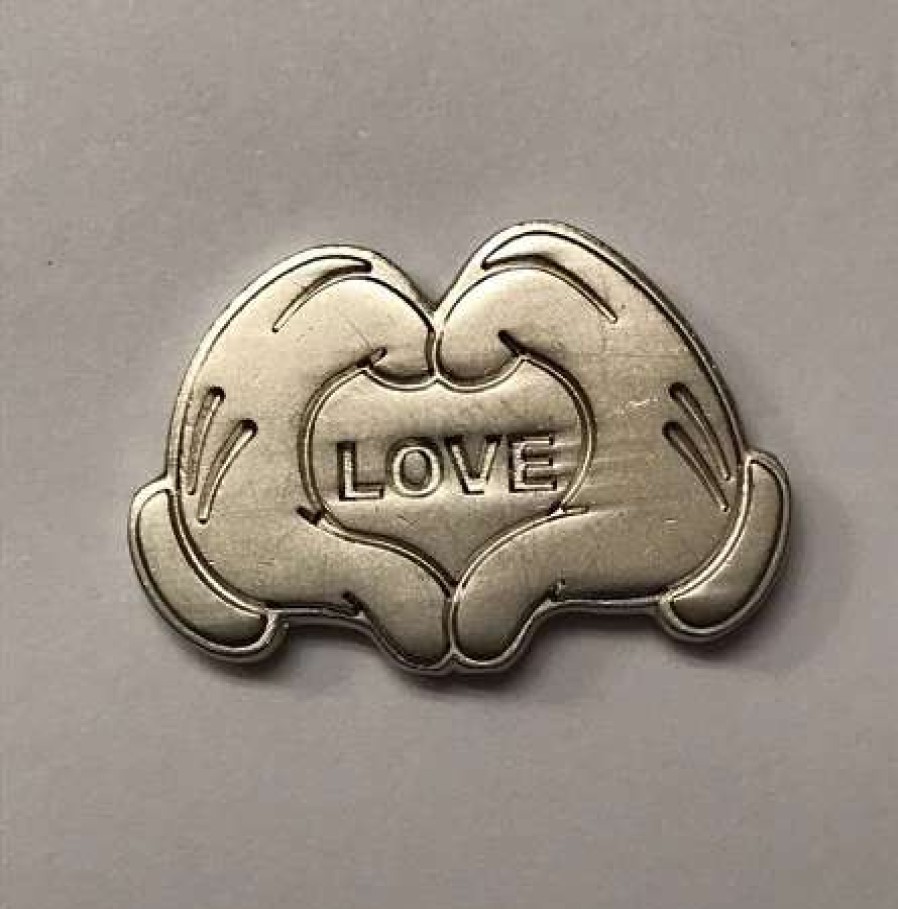 Coins * | Disney Pocket Token Piece Of Magic Mickey'S Hands Love