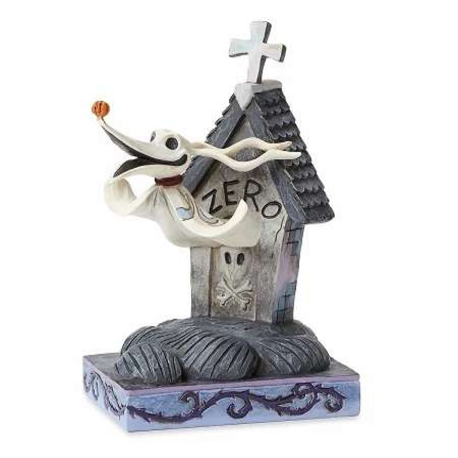 Figurines * | Disney Jim Shore Figure Zero And Doghouse Floating Friend