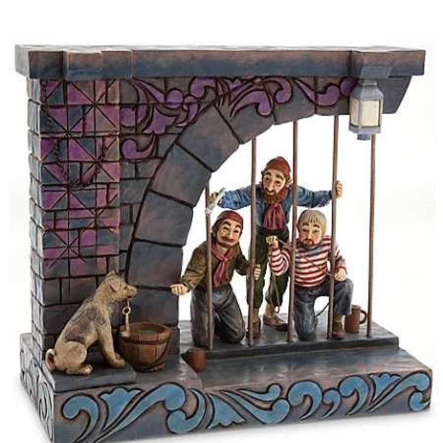 Figurines * | Disney Jim Shore Figurine Pirates Of The Caribbean Jail Scene