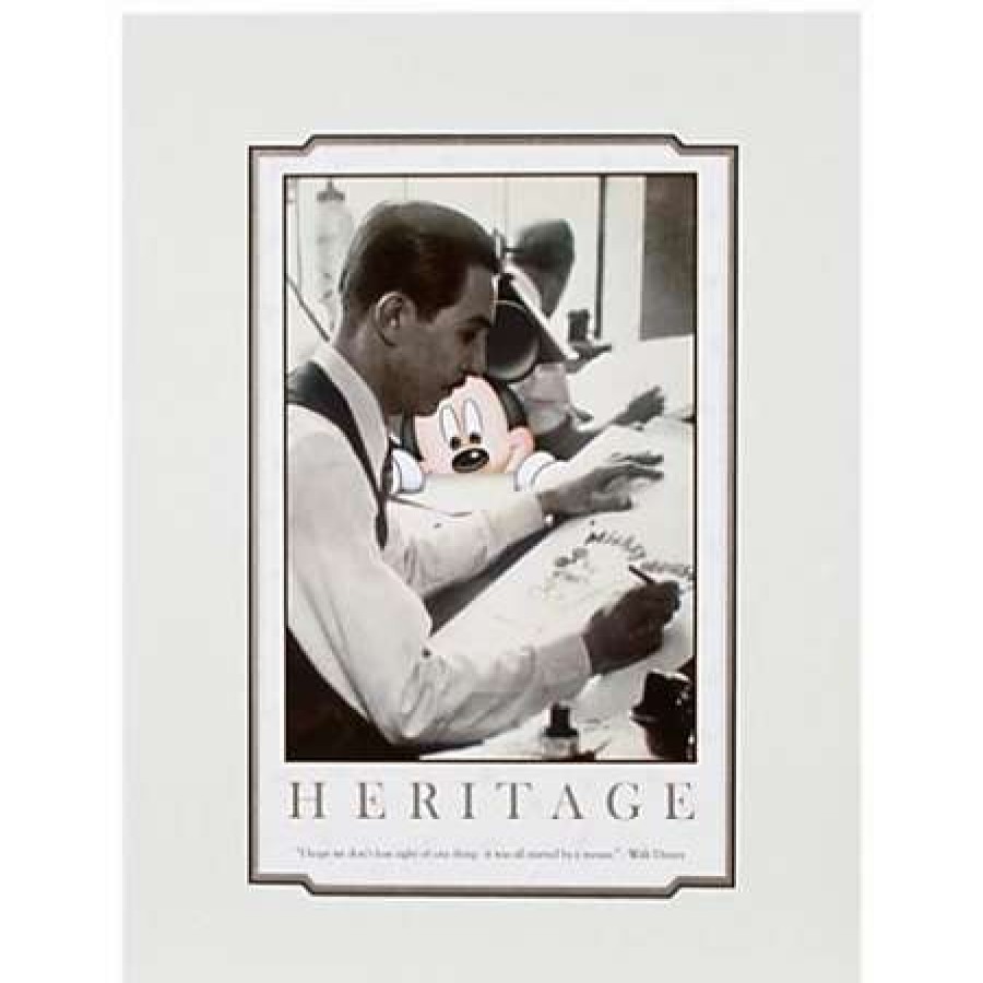 Art Print * | Disney Art Print Walt Disney "Heritage" Deluxe Print