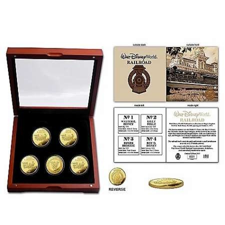 Coins * | Disney Collectors Coin Set Walt Disney World Railroad Limited Edition