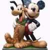 Figurines * | Disney Jim Shore Figurine Mickey And Pluto Best Pals