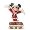 Figurines * | Disney Jim Shore Figure Mickey Christmas Personality