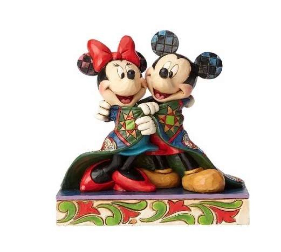 Figurines * | Disney Jim Shore Figure Mickey And Minnie With Quilt