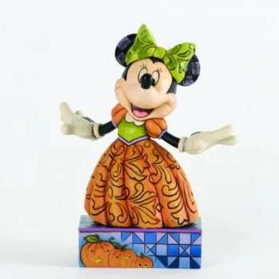 Figurines * | Disney Jim Shore Figurine Minne Mouse Pumpkin-Queen Harvest