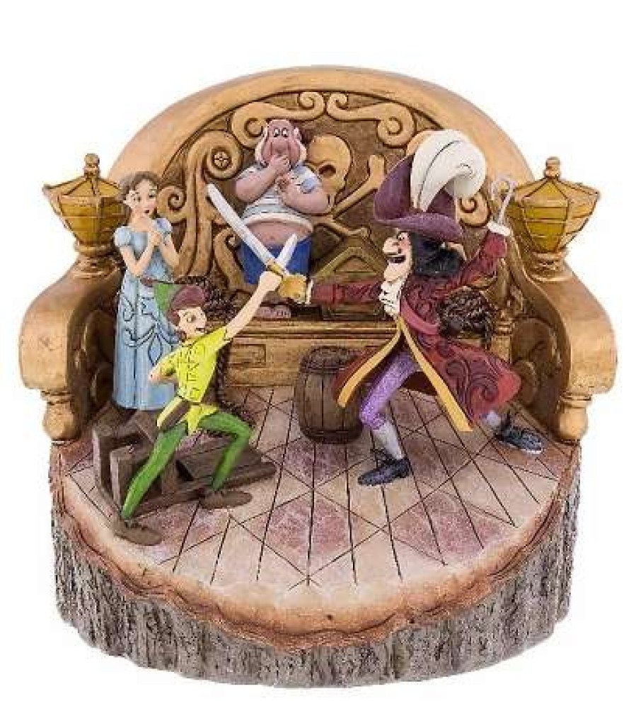 Figurines * | Disney Jim Shore Figurine Peter Pan & Friends Daring Duel