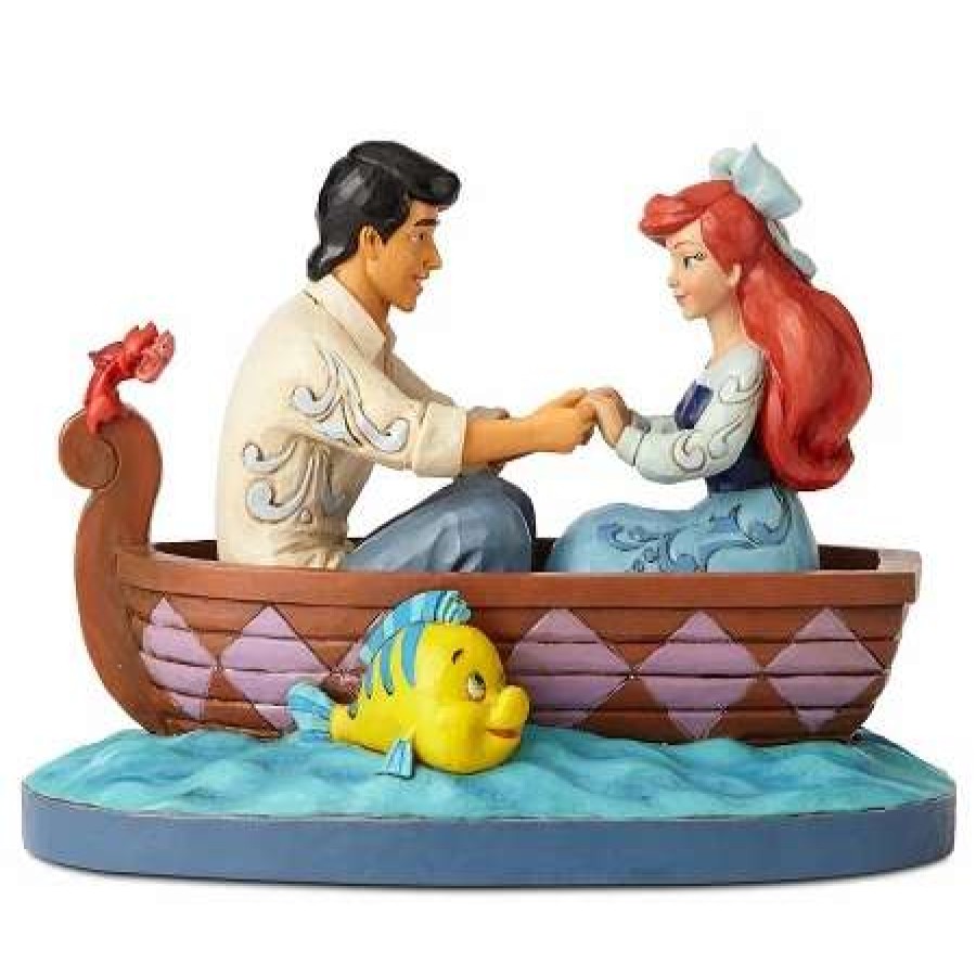 Figurines * | Disney Jim Shore Figurine The Little Mermaid Waiting For A Kiss