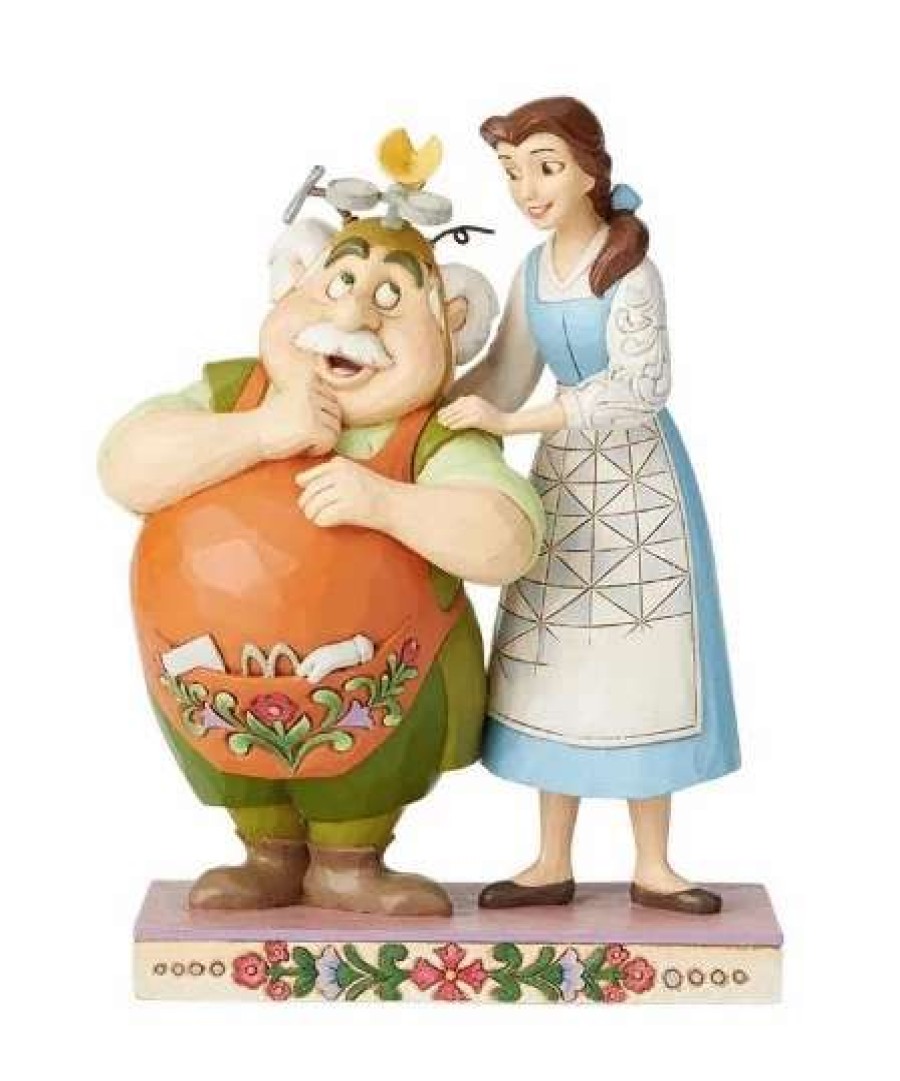 Figurines * | Disney Jim Shore Figure Belle And Maurice The Inventor