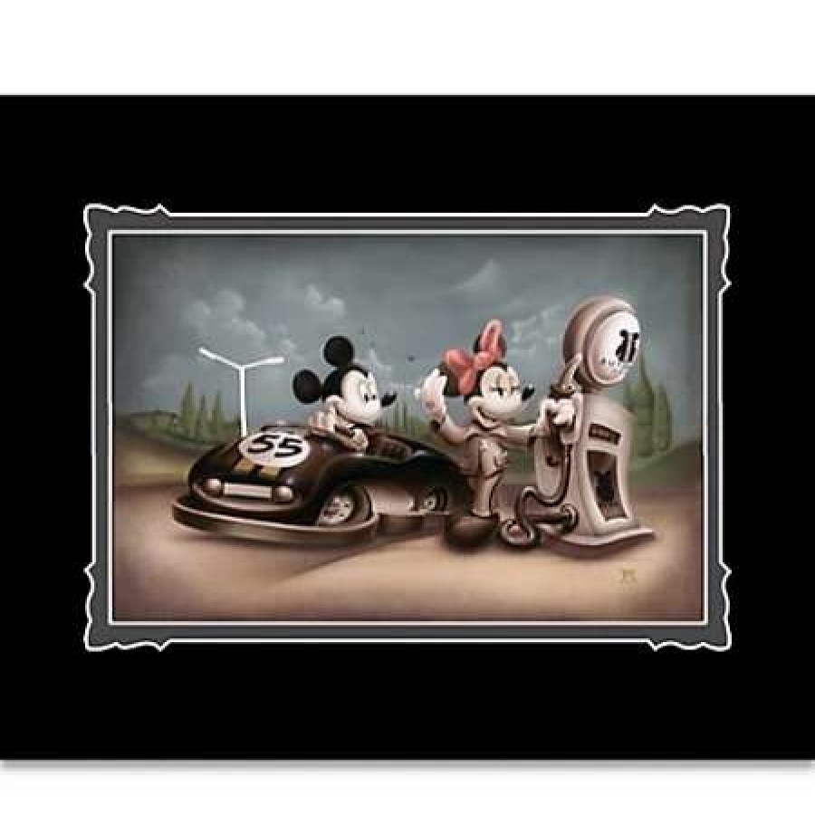 Art Print * | Disney Art Print Mickey And Minnie Mouse Service With A Smile