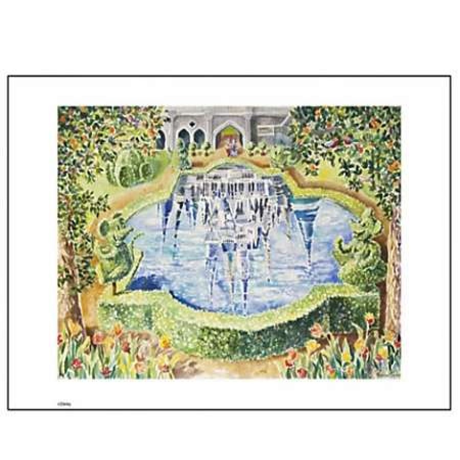 Art Print * | Disney Art Print Cinderella'S Castle Reflections Stephanie Taylor