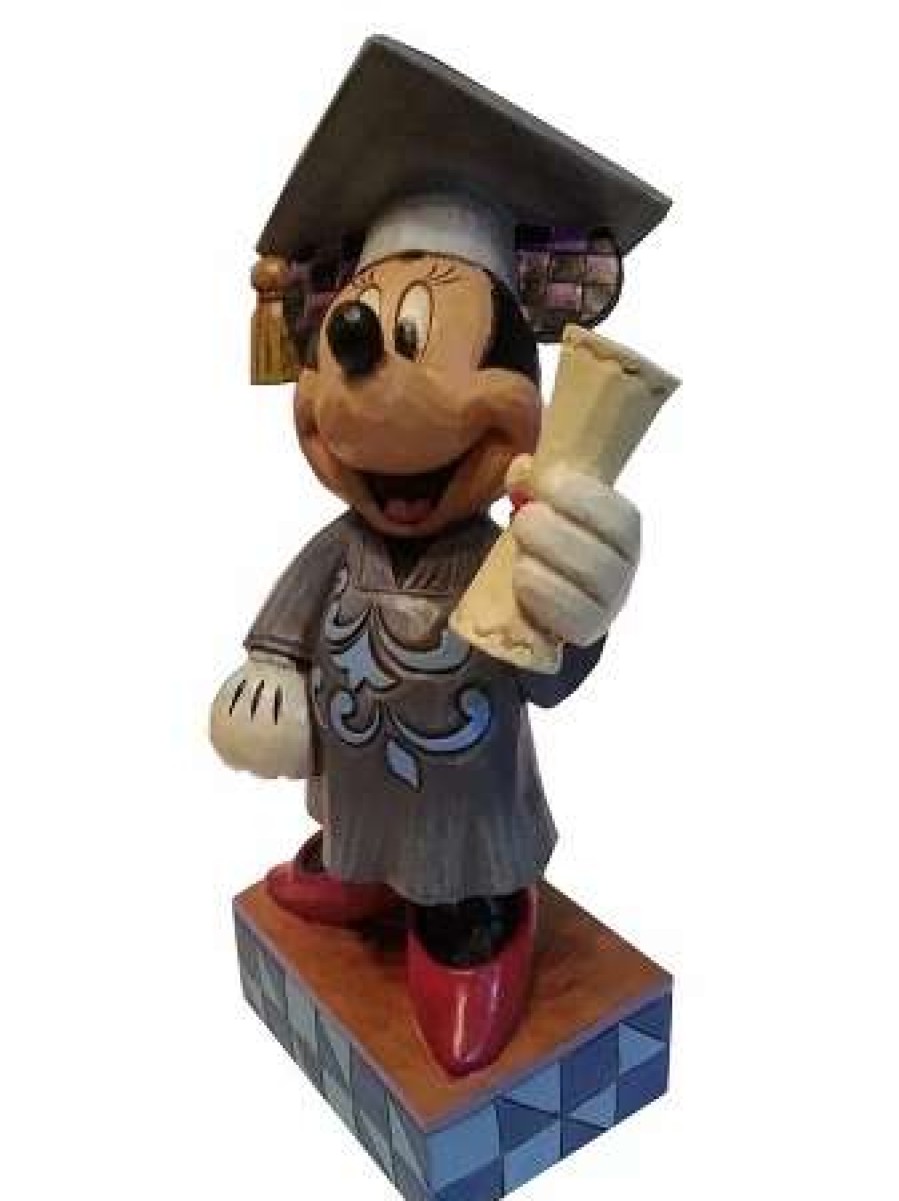 Figurines * | Disney Jim Shore Figurine Graduation Minnie Mouse Congrats Grad