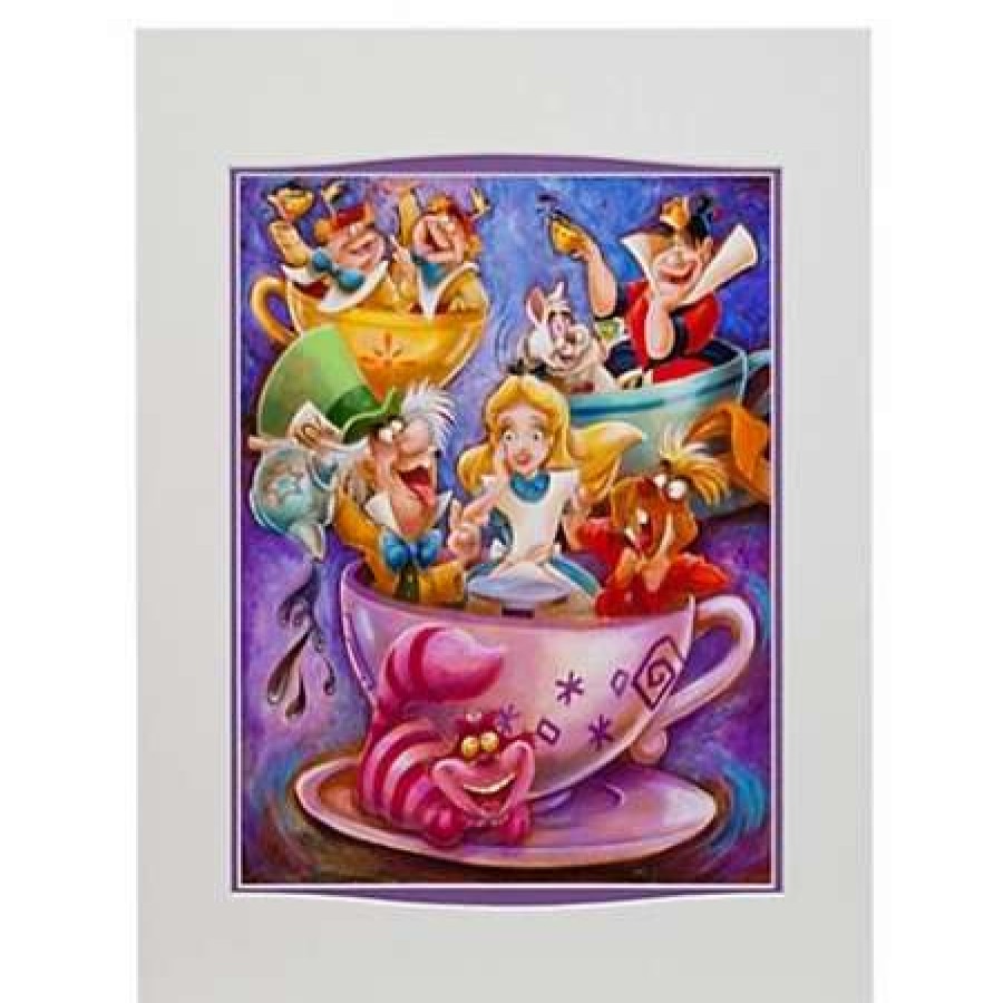 Art Print * | Disney Art Print Alice In A Tea Cup By Darren Wilson