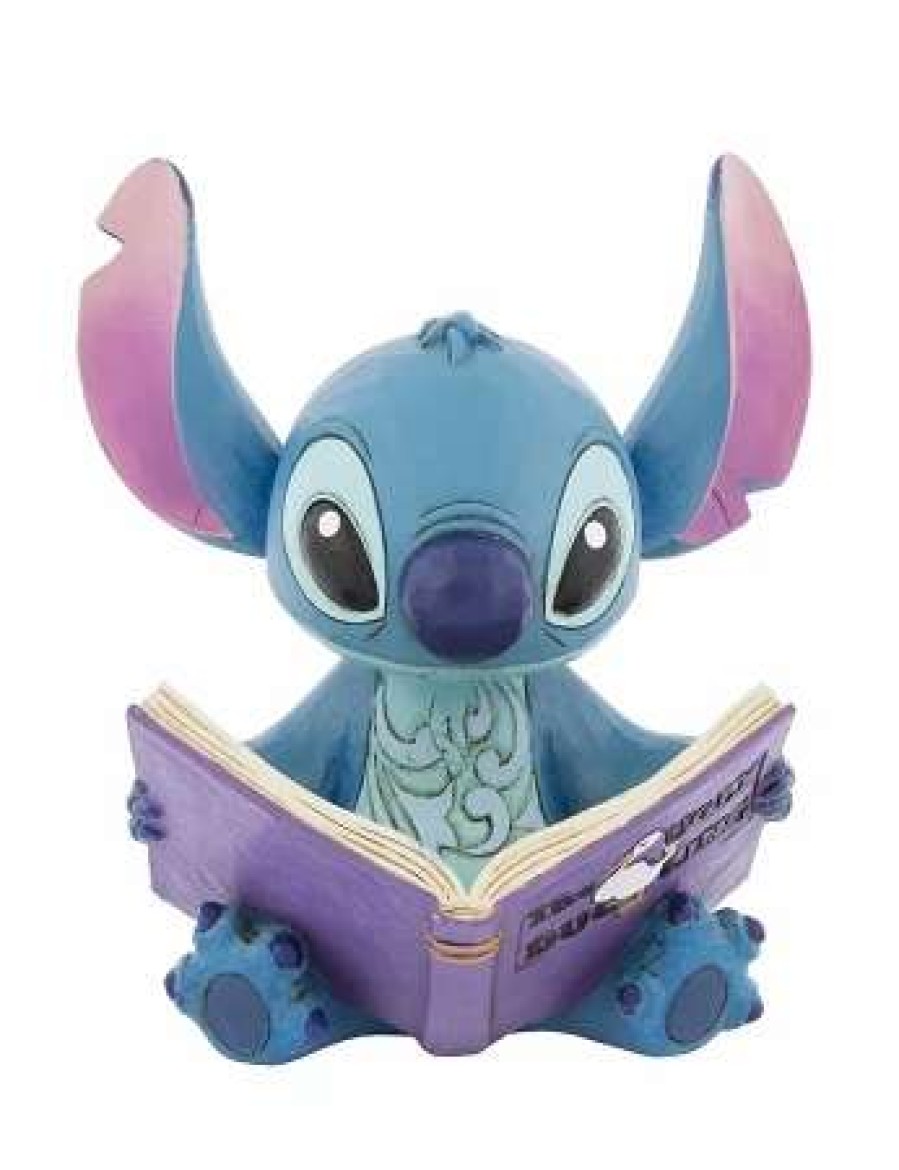 Figurines * | Disney Jim Shore Figurine Stitch Reading