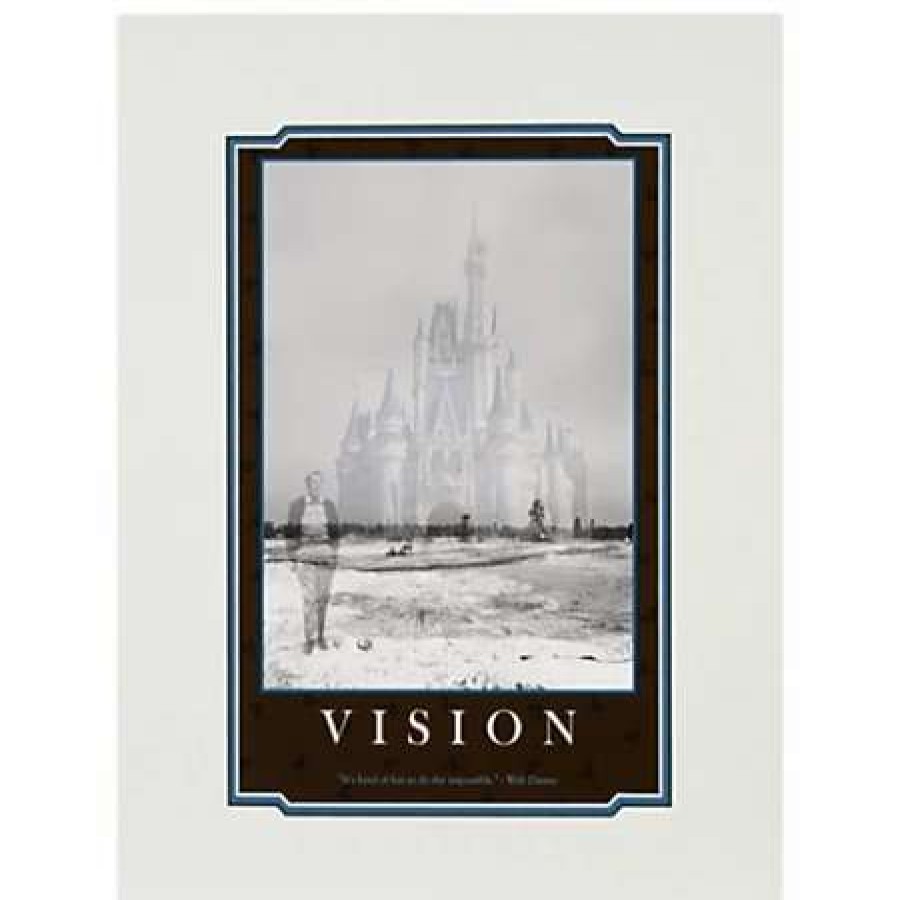 Art Print * | Disney Art Print Walt Disney "Vision" Deluxe Print