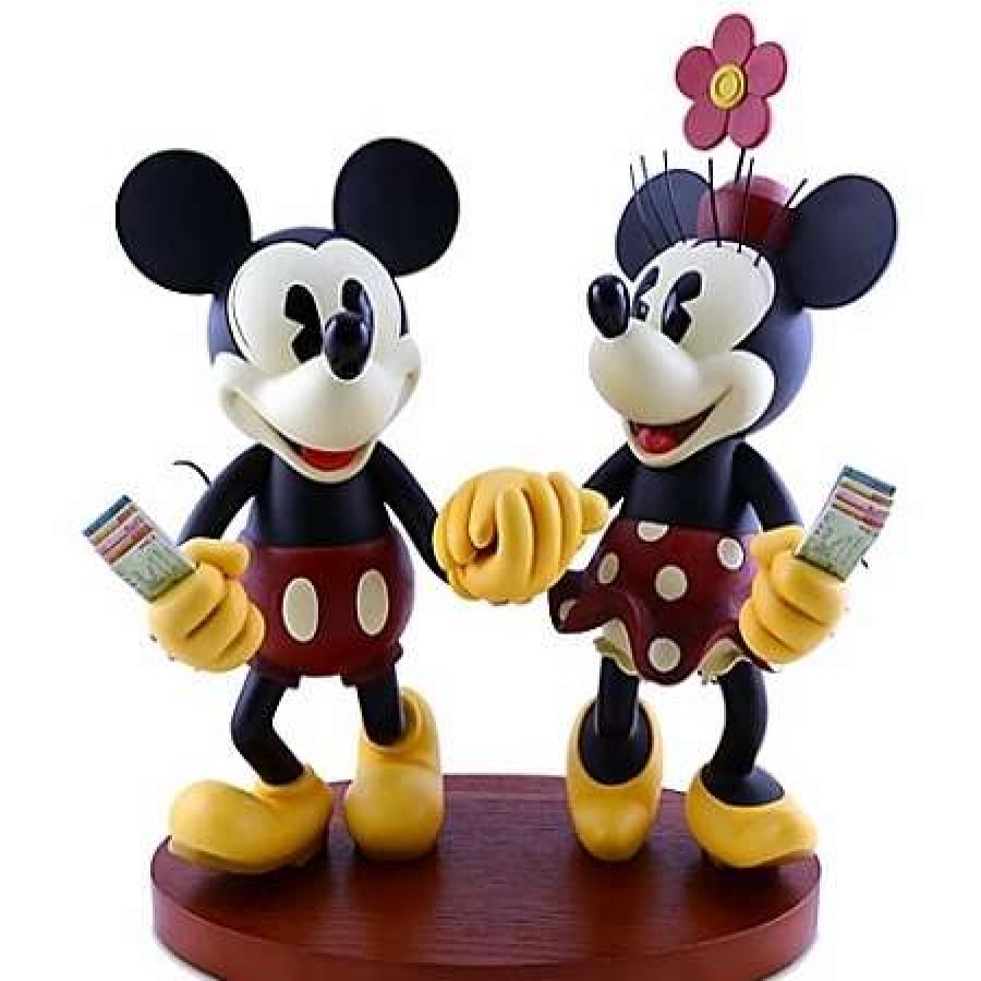 Big Figures * | Disney Medium Figure Statue Pie-Eyed Minnie Mouse And Mickey Mouse