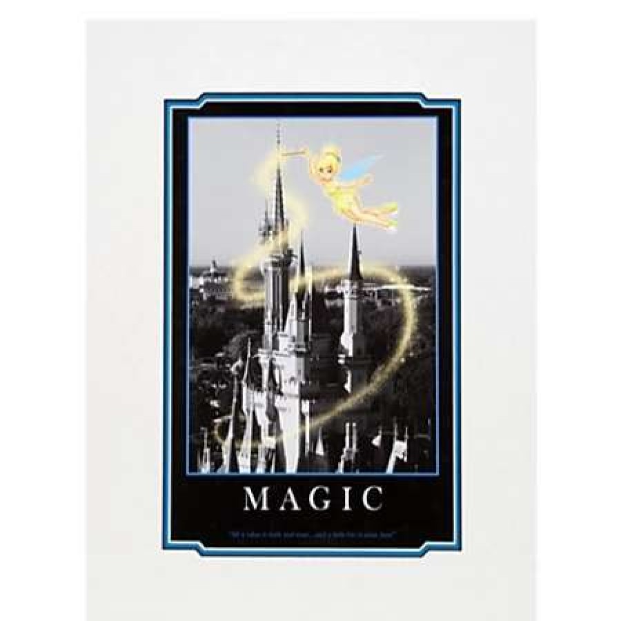 Art Print * | Disney Art Print Tinker Bell Magic Cinderella'S Castle