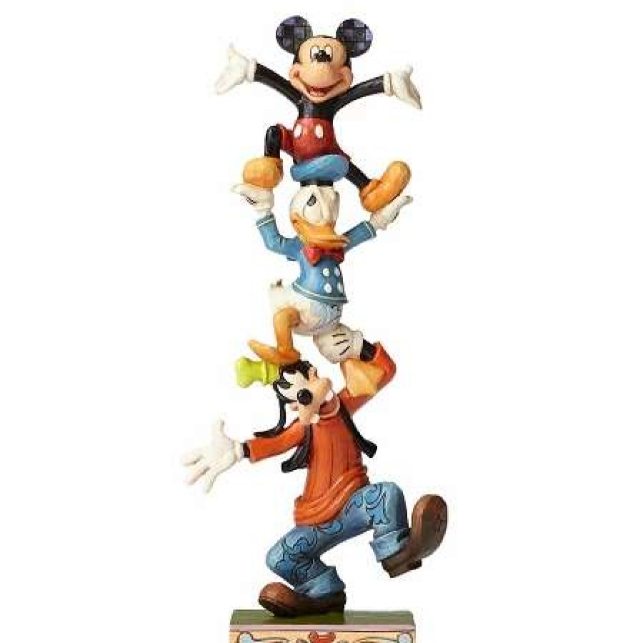 Figurines * | Disney Jim Shore Figure Mickey Mouse And Friends Teetering Tower